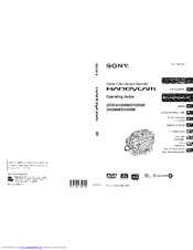 Sony Handycam DCR-DVD408 Operating Manual