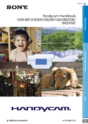 Sony Handycam HDR-XR105E User Manual