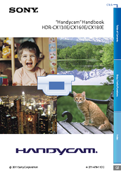 Sony Handycam HDR-CX180E Handbook