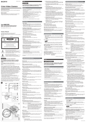 Sony Super HAD CCD SSC-CD73VT Operating Instructions
