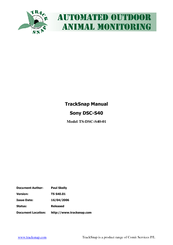 TrackSnap TrackSnap TS-DSC-S40-01 Owner's Manual