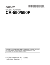 Sony CA-590P Operation Manual