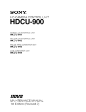 Sony HKCU-903 Series Maintenance Manual