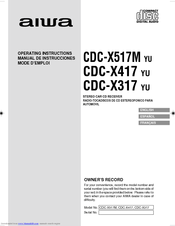 Aiwa CDC-X517M Operating Instructions Manual