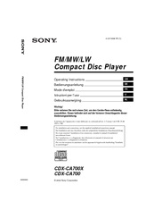 Sony Cdx Ca705m Wiring Diagram - Aldaqfitriah