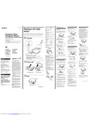 Sony D-E400HR Operating Instructions
