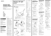 Sony D-E705 - Compact Disc Player Operating Instructions
