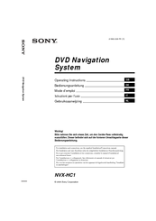 Sony NVX-HC1 Operating Instructions Manual