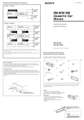 Sony XR-C6100W Installation/Connections