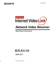 Sony BRAVIA DMX-NV1 Operating Instructions Manual