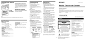 Sony CFM-20 Operating Instructions