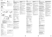 Sony Walkman WM-EX422 Operating Instructions