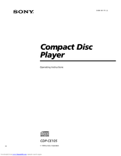 Sony CDP-CE105 Operating Instructions Manual