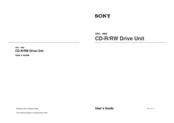 Sony CRX-160S User Manual