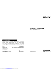 Sony Spressa CRX140E User Manual