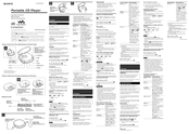Sony Walkman D-E341 Operating Instructions