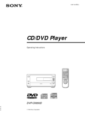 Sony DVPC-X850D Operating Instructions Manual
