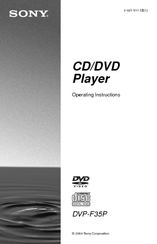 Sony DVP-F35P Operating Instructions Manual