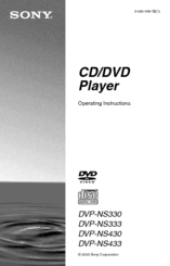 Sony DVP-NS333 Operating Instructions Manual