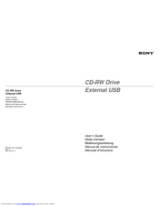 Sony External USB User Manual