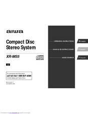 Aiwa XR-MS5 Operating Instructions Manual
