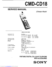 Sony CMD-CD18 Service Manual