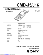 Sony CMD-J5/J16 Service Manual