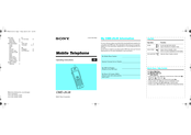 Sony CMD-J5 Operating Instructions Manual