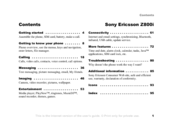 Sony Ericsson Z800i User Manual