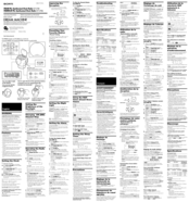 Sony Dream Machine ICF-C763L Operating Instructions