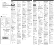 Sony ICF-CD873L Operating Instructions