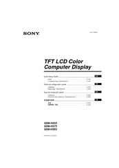 Sony SDM-HS93/H Quick Setup Manual