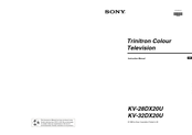 Sony FD Trinitron KV-28DX20U Instruction Manual