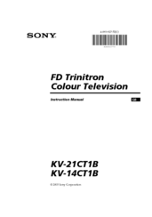 Sony KV-21CT1B Instruction Manual