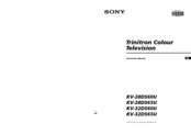 Sony Trinitron KV-28DS60U Instruction Manual