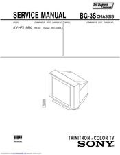 Sony KV-HF21M80 Service Manual