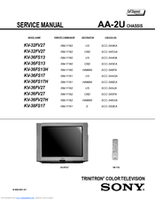Sony TRINITRON AA-2U Service Manual