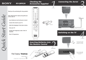 Sony Trinitron KV-29FX20 Quick Start Manual