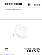 Sony TRINITRON KV-T29SN81 Service Manual