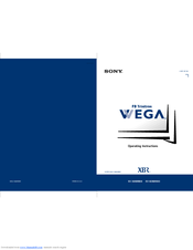 Sony WEGA KV-36XBR800, WEGA KV-40XBR800 Operating Instructions Manual