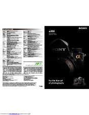 Sony Alpha 900 Specifications