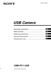 Sony CMR-PC1 USB Operating Instructions Manual