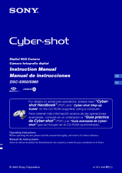 Sony DSC-S980/P - Cyber-shot Digital Still Camera Instruction Manual