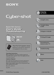 Sony Cyber-shot DSC-N1 User's Manual / Troubleshooting