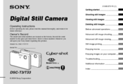 Sony Cyber-shot DSC-T3 Operating Instructions Manual
