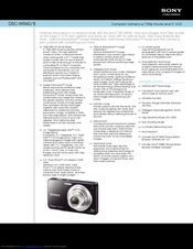 Sony DSC-W560/R Specifications