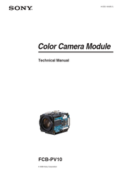 Sony FCB-PV10 Technical Manual