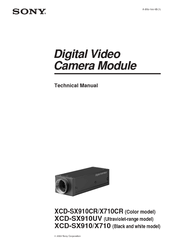 Sony XCD-SX910UV Technical Manual