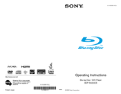 Sony BDP-S5000ES - Blu-ray Disc™ Player Operating Instructions Manual