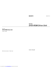 Sony DDU100E User Manual